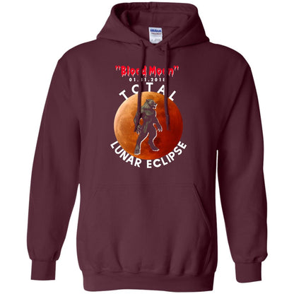 Best Total Lunar Eclipse Shirt 2018 - Blood Moon Werewolf T-shirt Maroon
