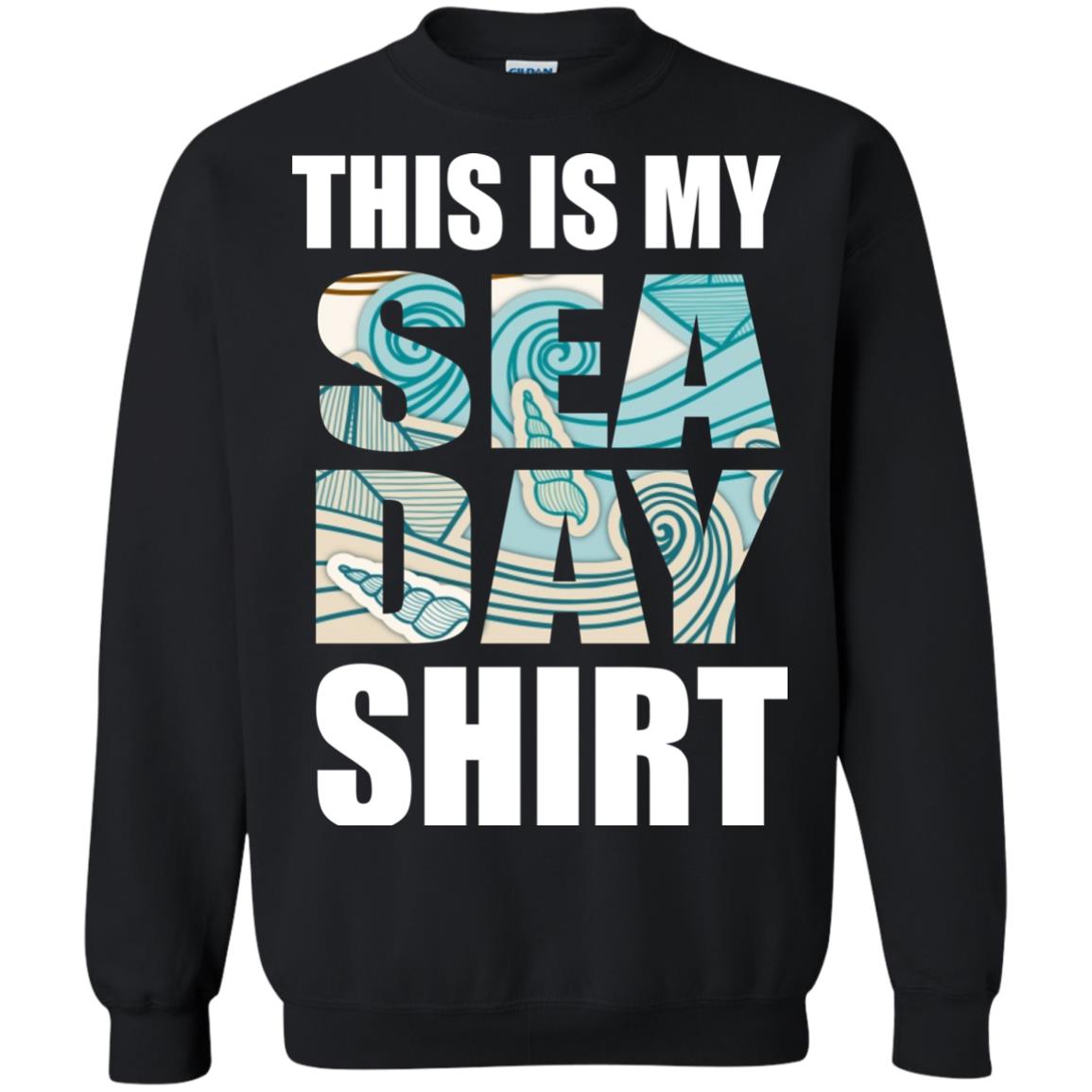 Summer Vacation T-shirt This Is My Sea Day Black
