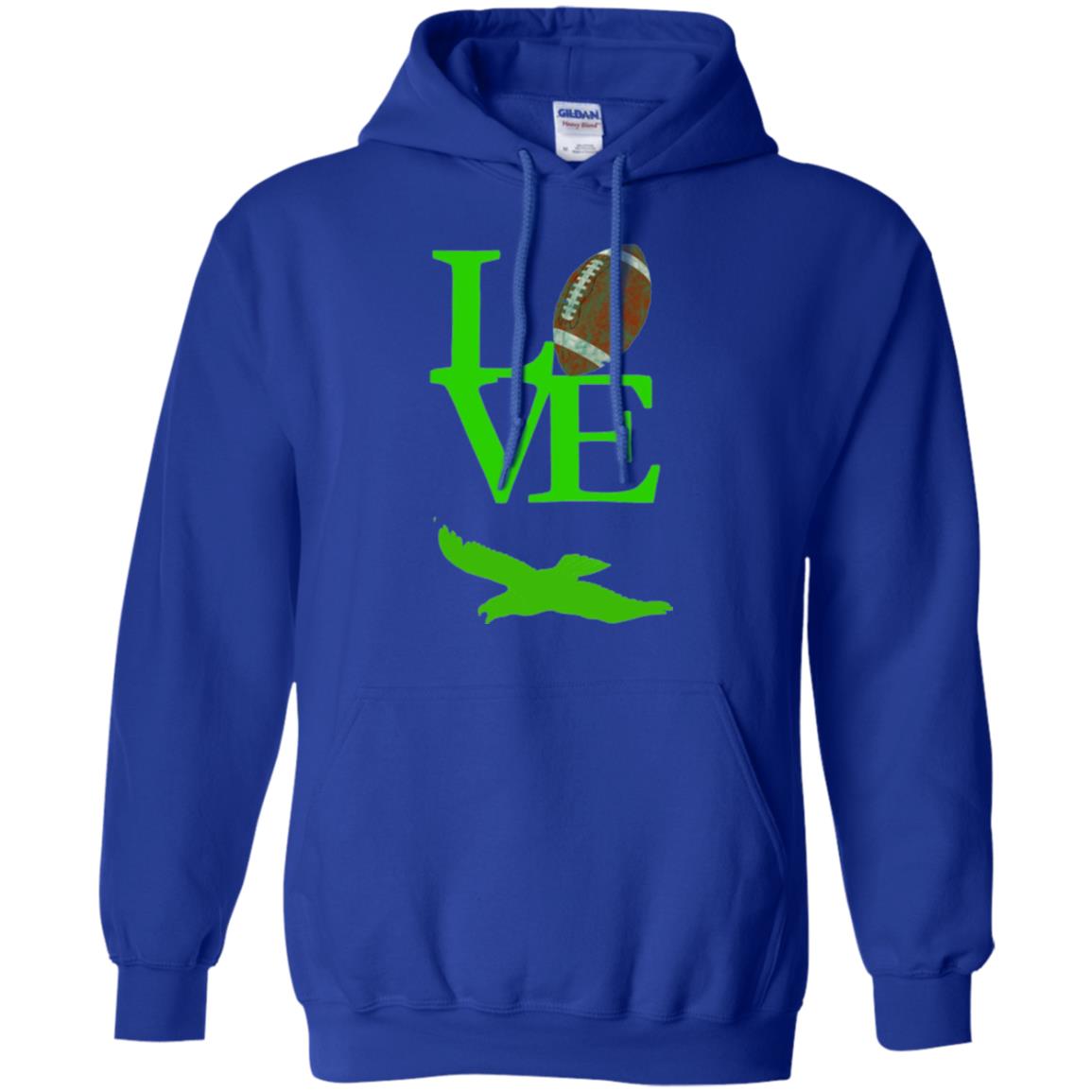 Football Lover T-shirt Love Football Flying Bird T-shirt Royal