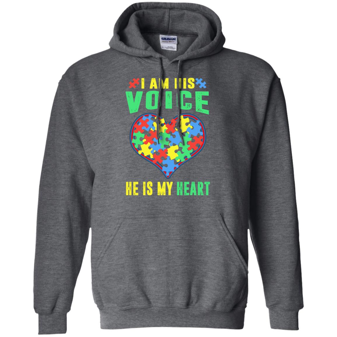 Autism Awareness Shirt He Is My Heart Dark Heather