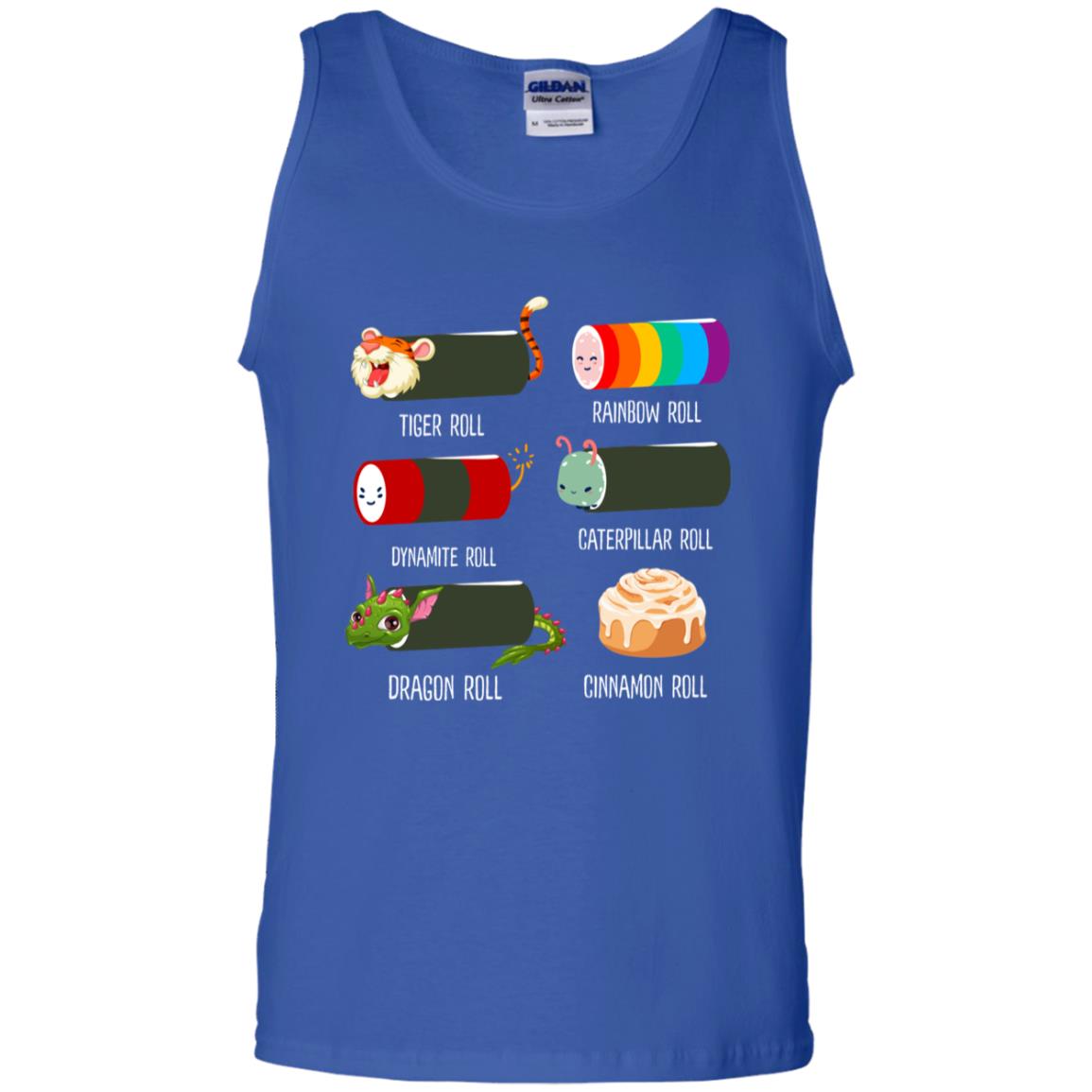 Tiger Roll Rainbow Roll Dynamite Roll Caterpillar Roll Dargon Roll Cinnamom Roll Shirt Royal