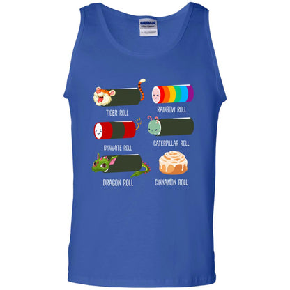 Tiger Roll Rainbow Roll Dynamite Roll Caterpillar Roll Dargon Roll Cinnamom Roll Shirt Royal