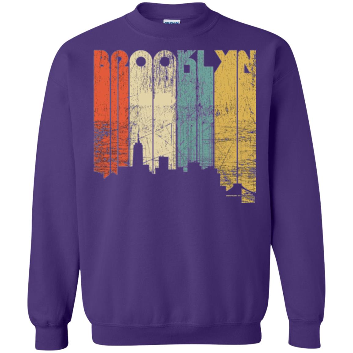 Brooklyn City New York State Vintage T-shirt Purple
