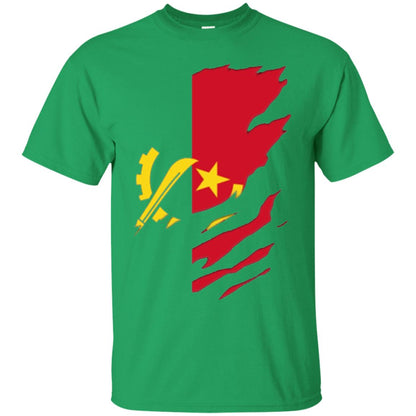 Super Angola Flag T-shirt Irish Green