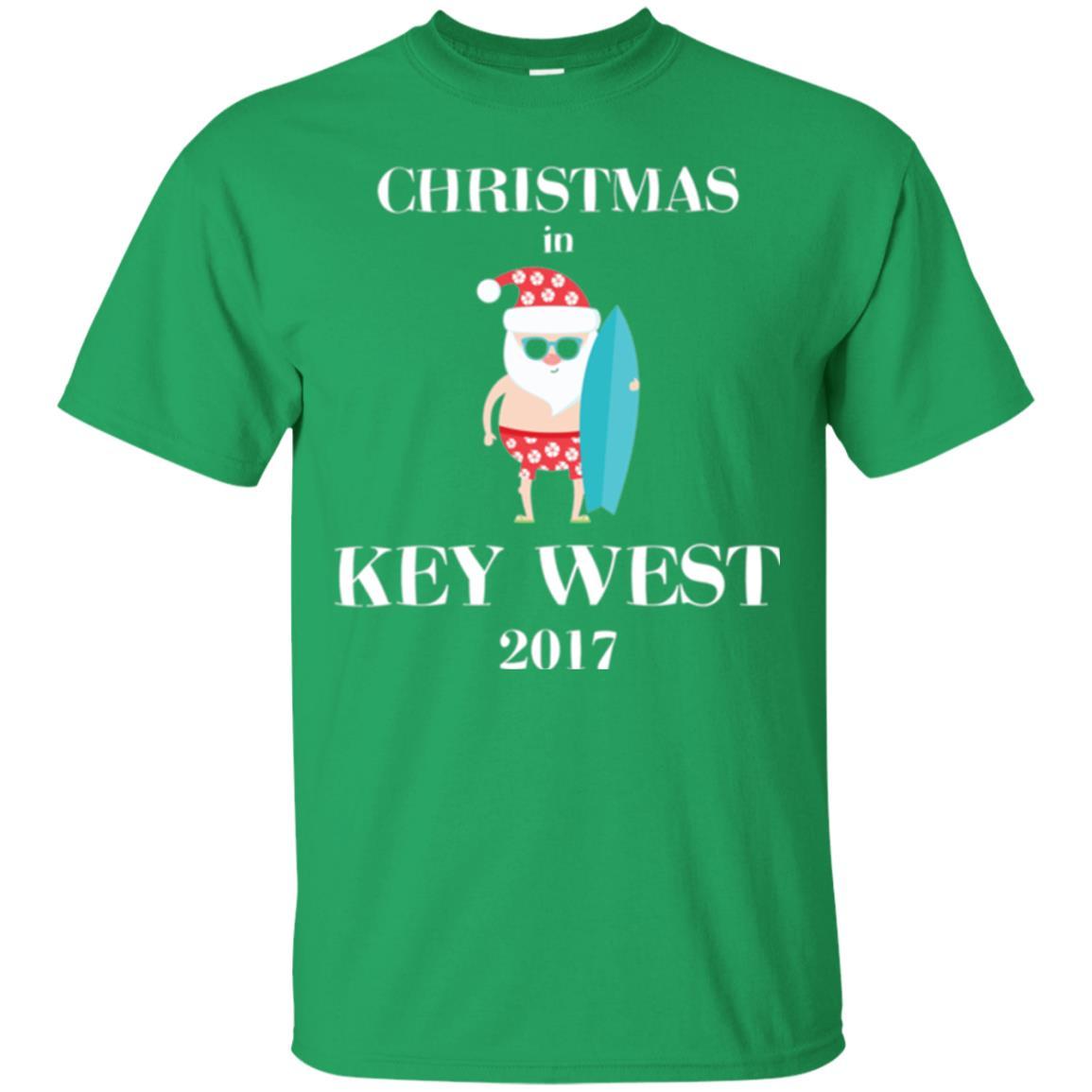 Family Vacation T-shirt Christmas In Key West 2017 Irish Green