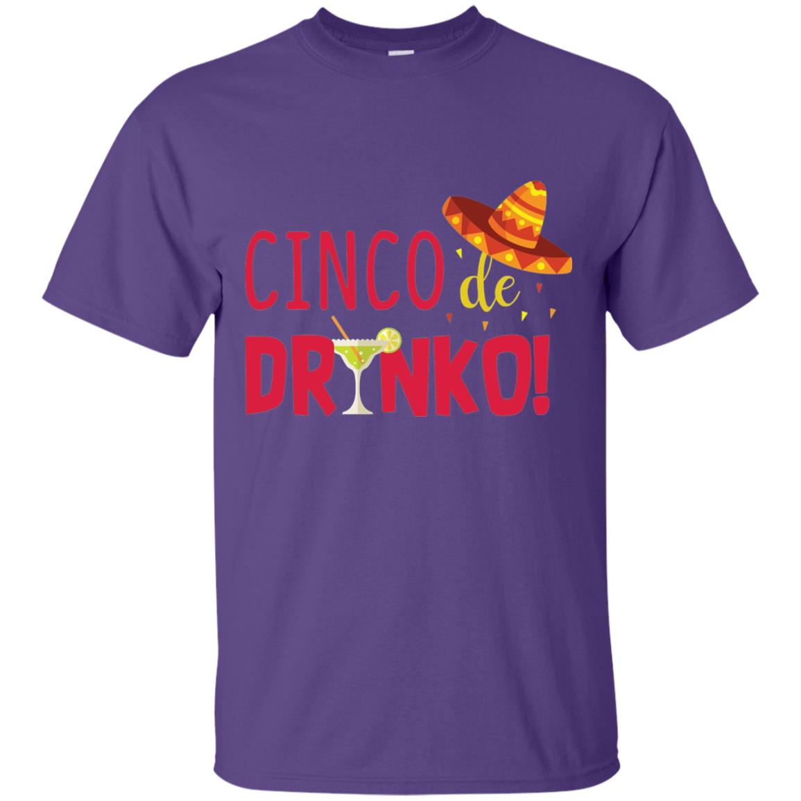 Cinco De Drinko Cinco Mayo 2018 Drinking T-shirt Purple