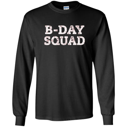 B-day Squad Birthday Party T-shirt Black