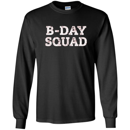 B-day Squad Birthday Party T-shirt Black