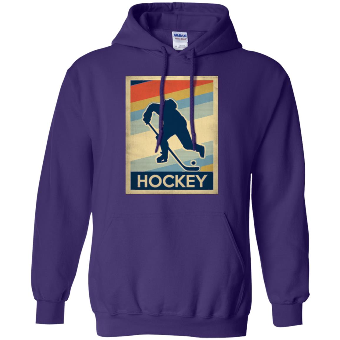 Vintage Hockey T-shirt Purple