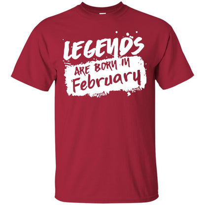 February Birthday Shirt Legends Are Born In February Cardinal