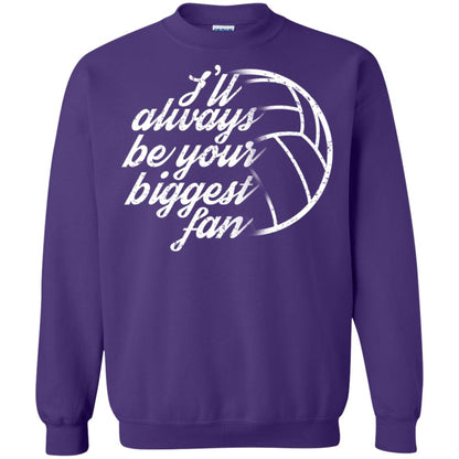 I'll Always Be Your Biggest Fan Volleyball Lovers Gift Shirt Purple