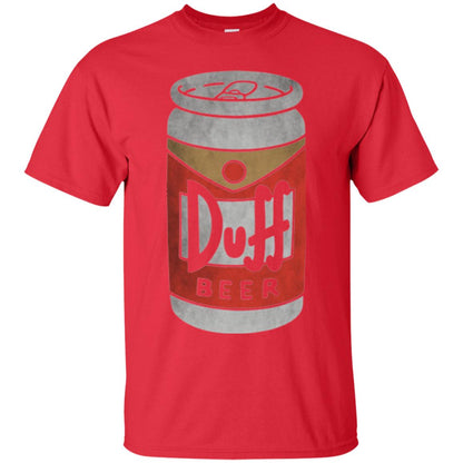 Beer Lovers T-shirt Duff Beer Red