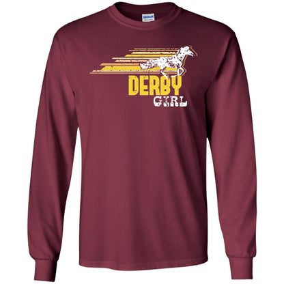 Derby Girl Derby Women Horse Race Shirt Maroon