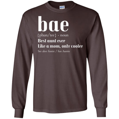 Aunt T-shirt Bae Best Aunt Ever Dark Chocolate