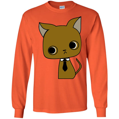 Funny Business Love Cat Shirt Orange