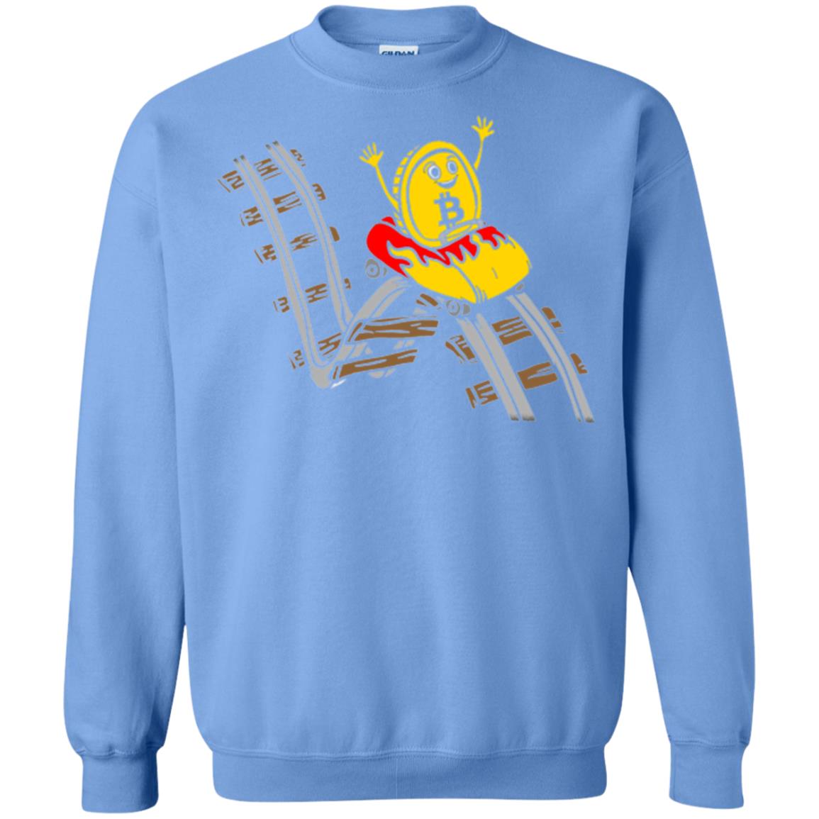 Bitcoin Rollercoaster T-shirt Carolina Blue
