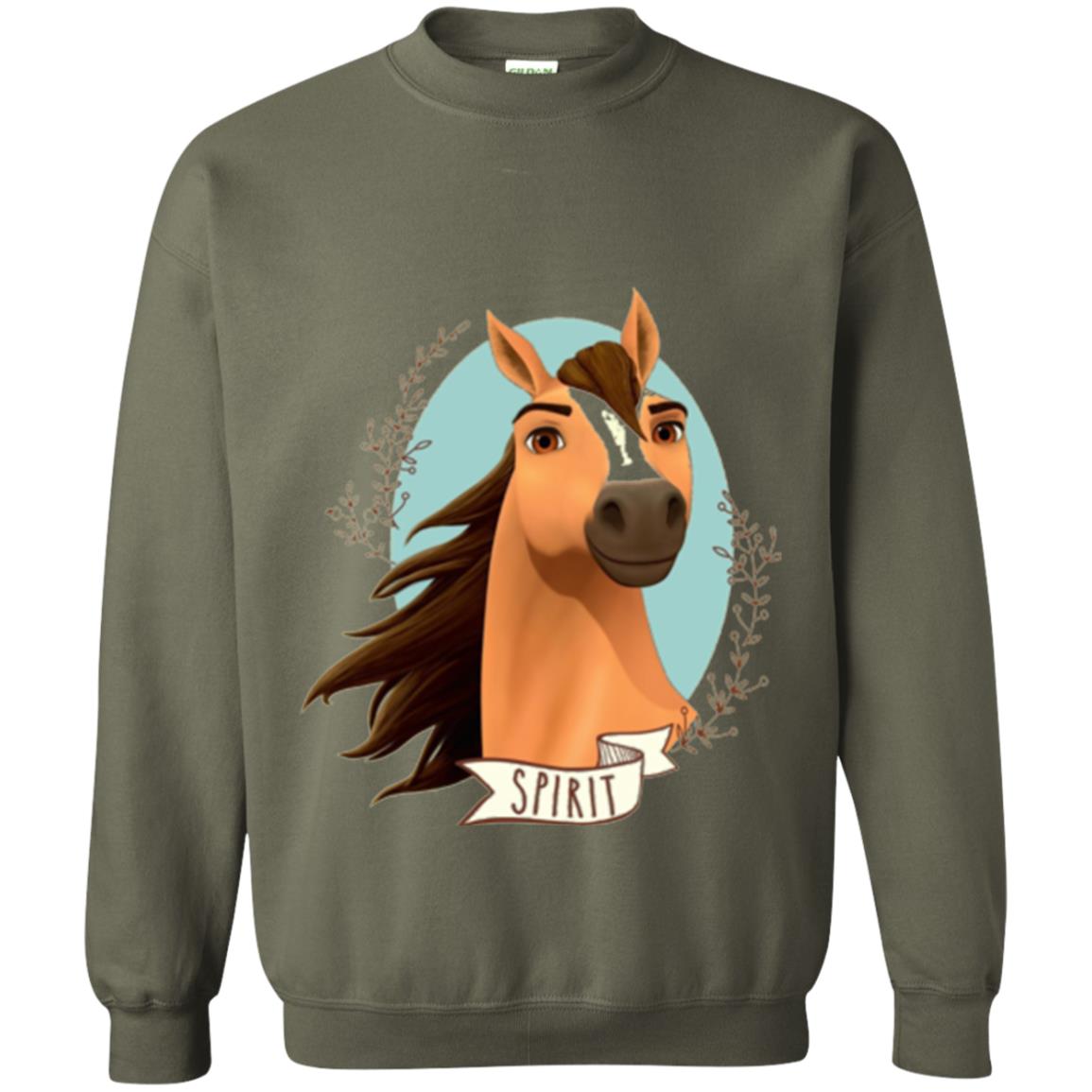 Horse Lover T-shirt Spirit Military Green
