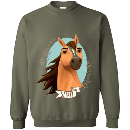 Horse Lover T-shirt Spirit Military Green