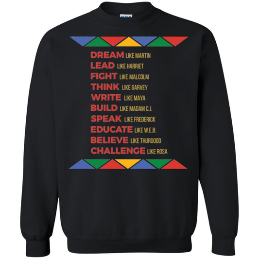 Black History African American Heroes T-shirt Black