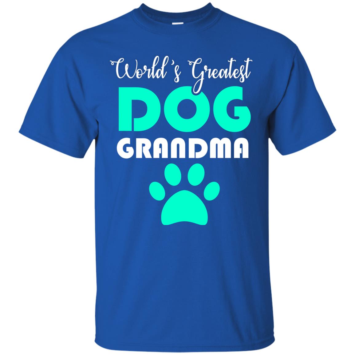 World_s Greatest Dog Grandma Cool Shirt For Mama Love Dogs Royal