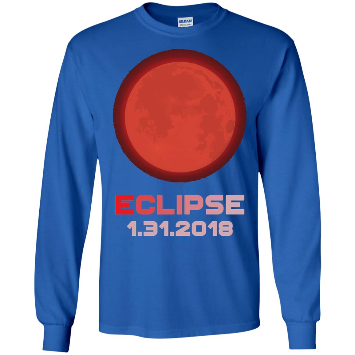 Eclipse January 31st 2018 Total Lunar Eclipse T-shirt Royal