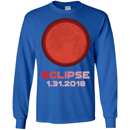 Eclipse January 31st 2018 Total Lunar Eclipse T-shirt Royal