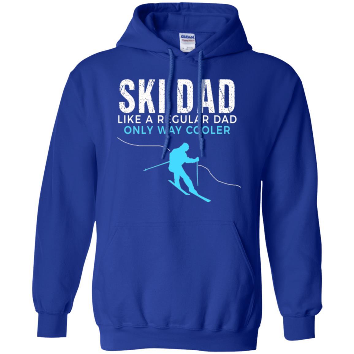 Skier T-shirt Ski Dad Like A Regular Dad Only Way Cooler Royal