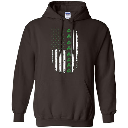 Irish American Flag St. Patrick_s Day T-shirt Dark Chocolate
