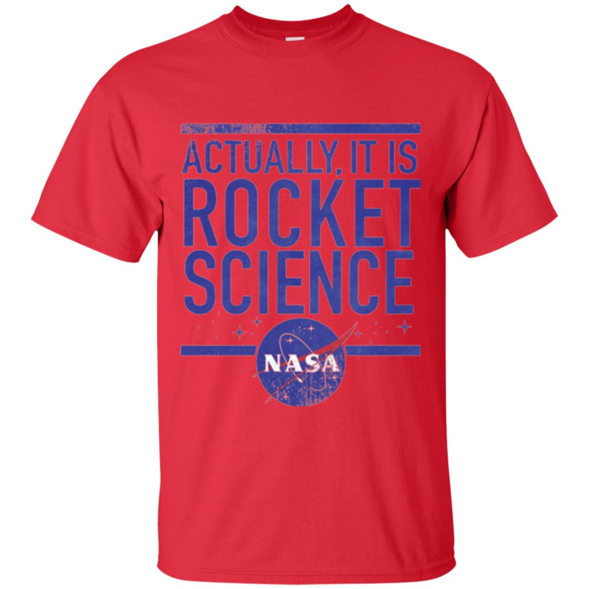 Science T-shirt Actually It Is Rocket Science Graphic Red