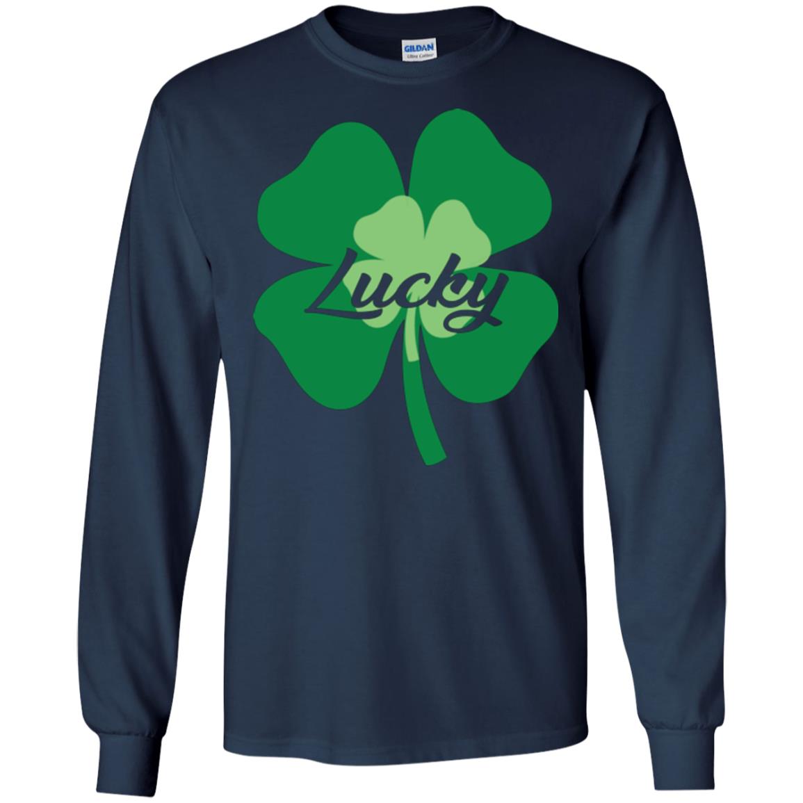 Saint Patrick's Day T-shirt Lucky Leprechaun Navy