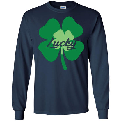 Saint Patrick's Day T-shirt Lucky Leprechaun Navy