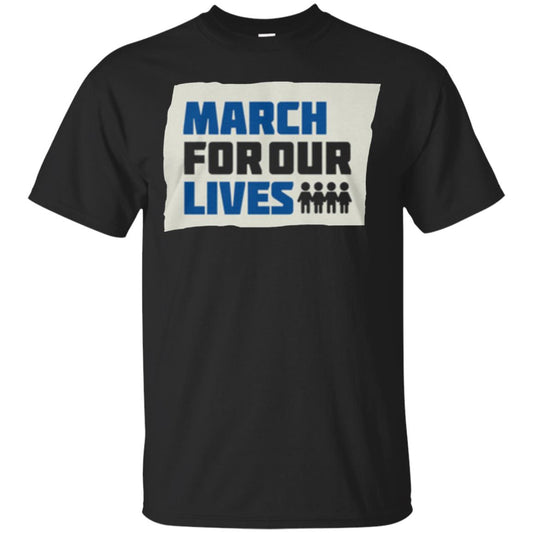 March For Our Lives Anti Gun T-shirt Black