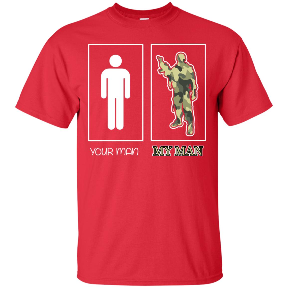 Your Man My Man Military Shirt Red