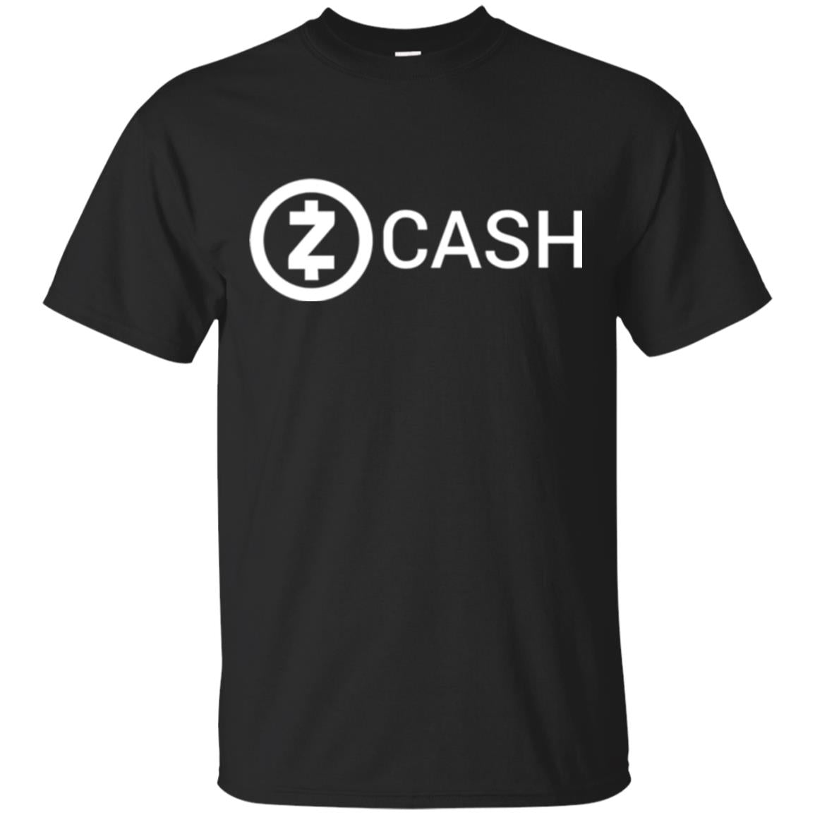 Cryptocurrency Zec Logo T-shirt Zcash Black