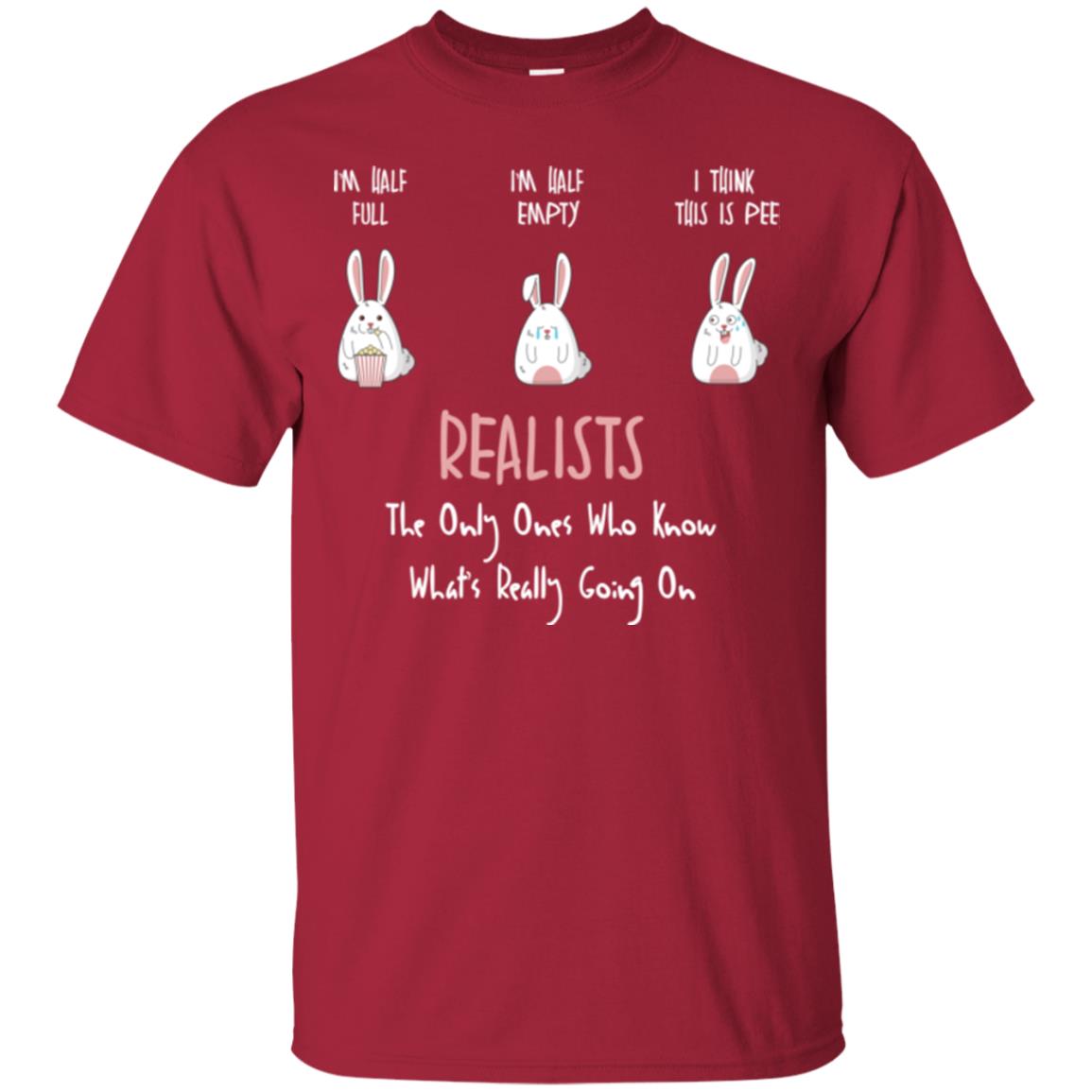 I’m Half Full I’m Half Empty I Think This Is Pee T-shirt Cardinal