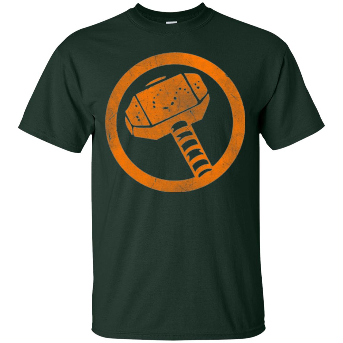 Thor Hammer T-shirt Forest Green