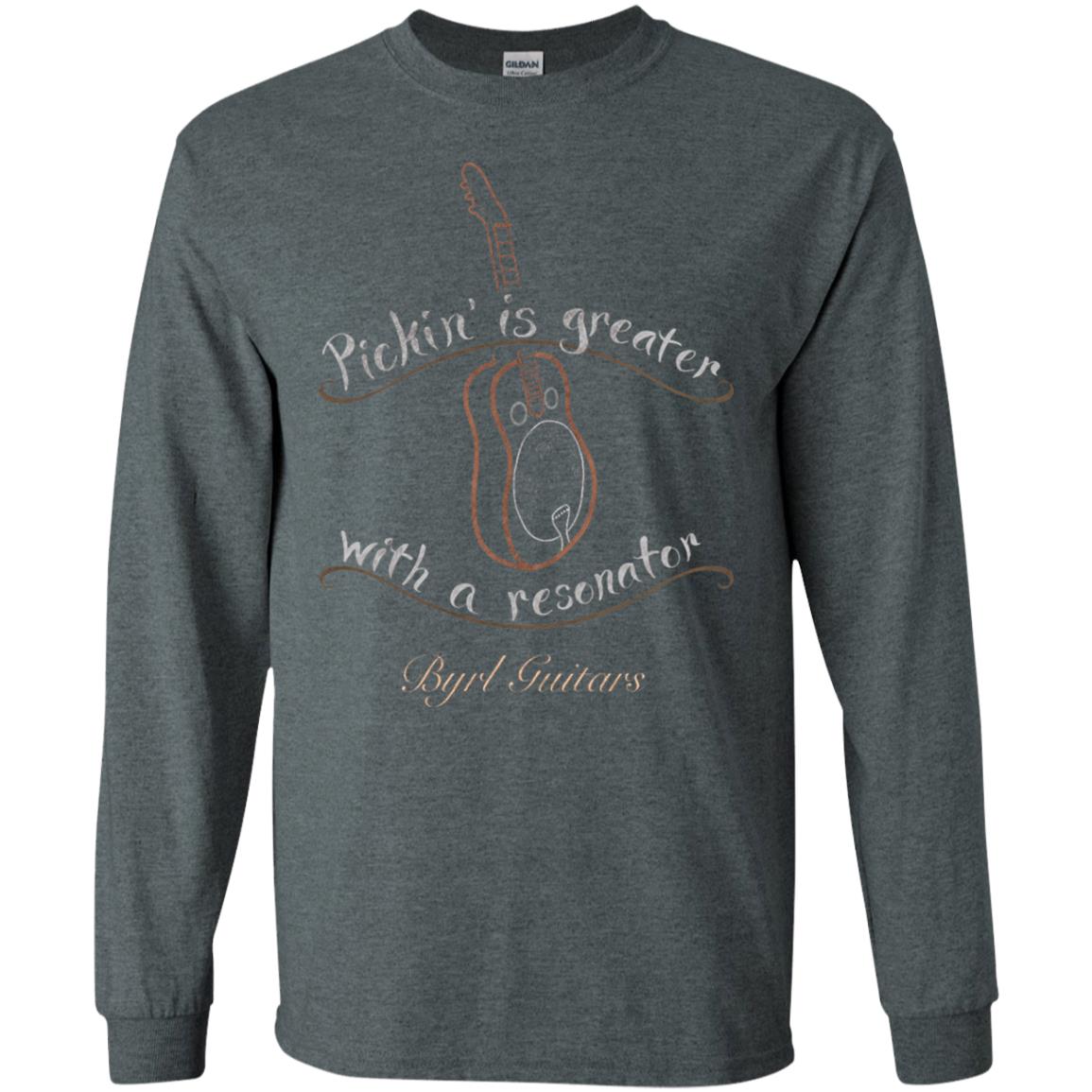 Funny Guitar Shirt Picking Is Greater With A Reasonator Dark Heather