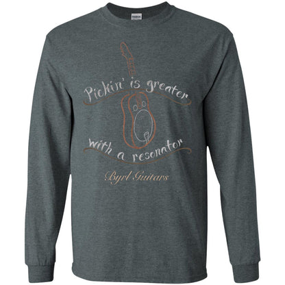 Funny Guitar Shirt Picking Is Greater With A Reasonator Dark Heather
