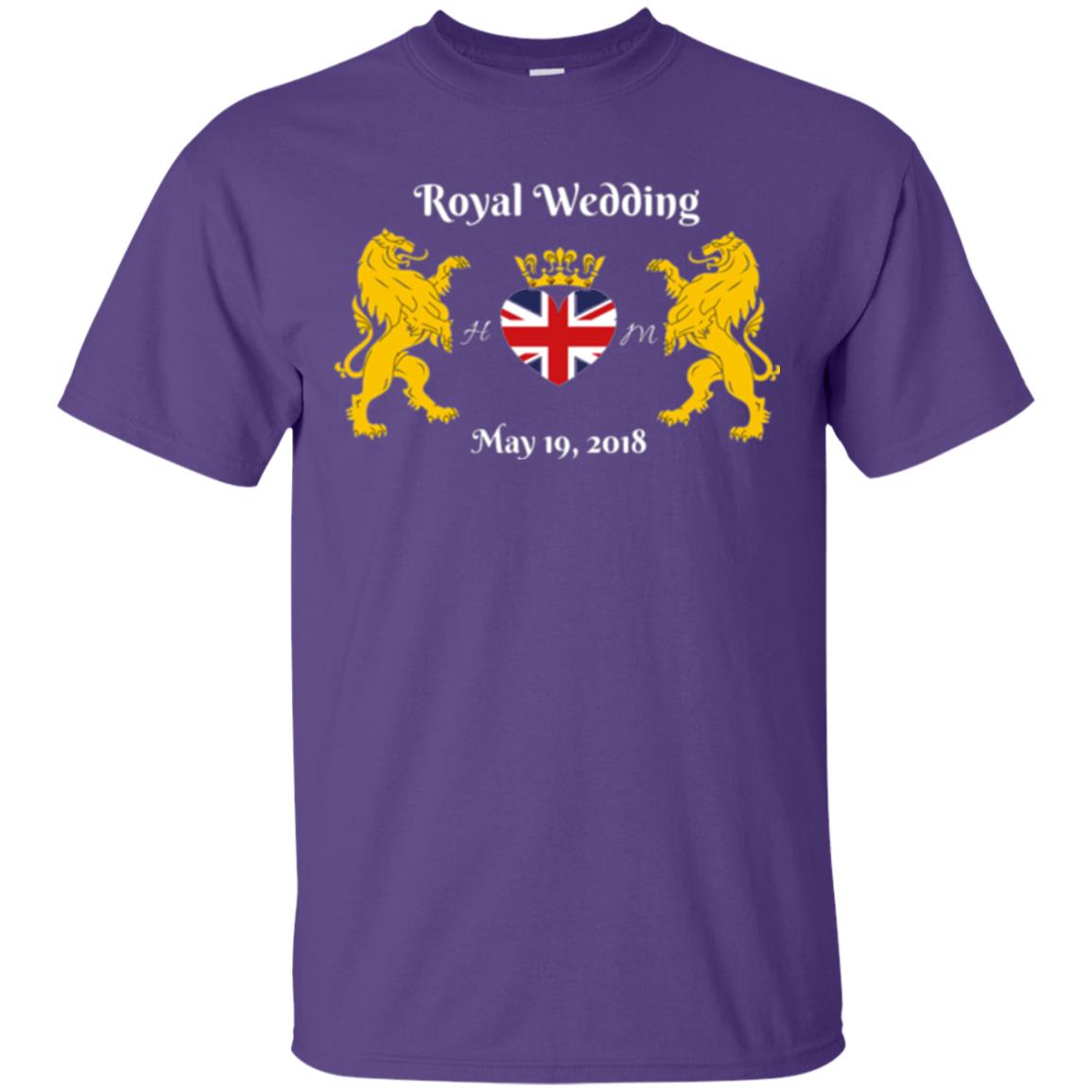 Ornate Royal Wedding May 19 2018 T-shirt Purple