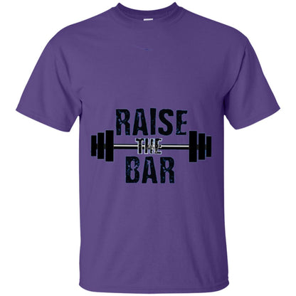 Workout Gym T-shirtraise The Bar Purple