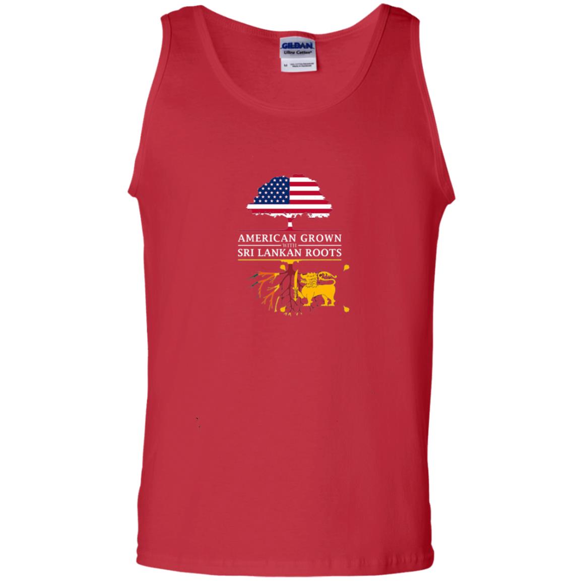 American Grown With Sri Lankan Roots Shirt Red