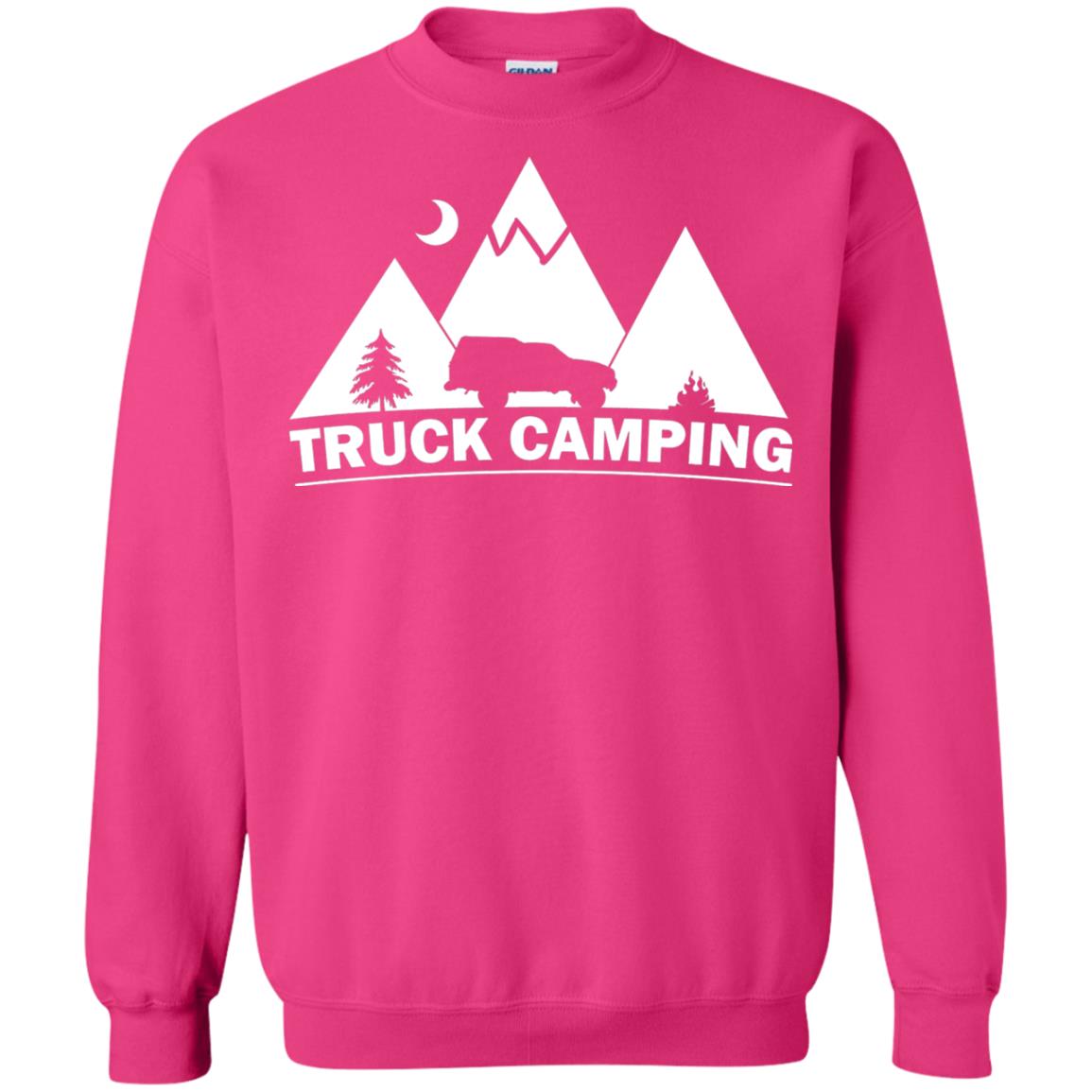 Truck Camping Night Landscape And Adventures T-shirt Heliconia