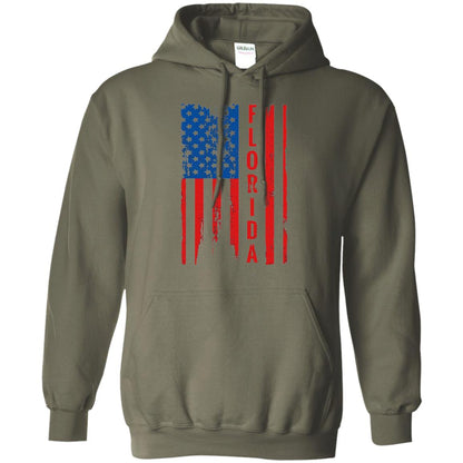Florida State T-shirt American Flag Military Green