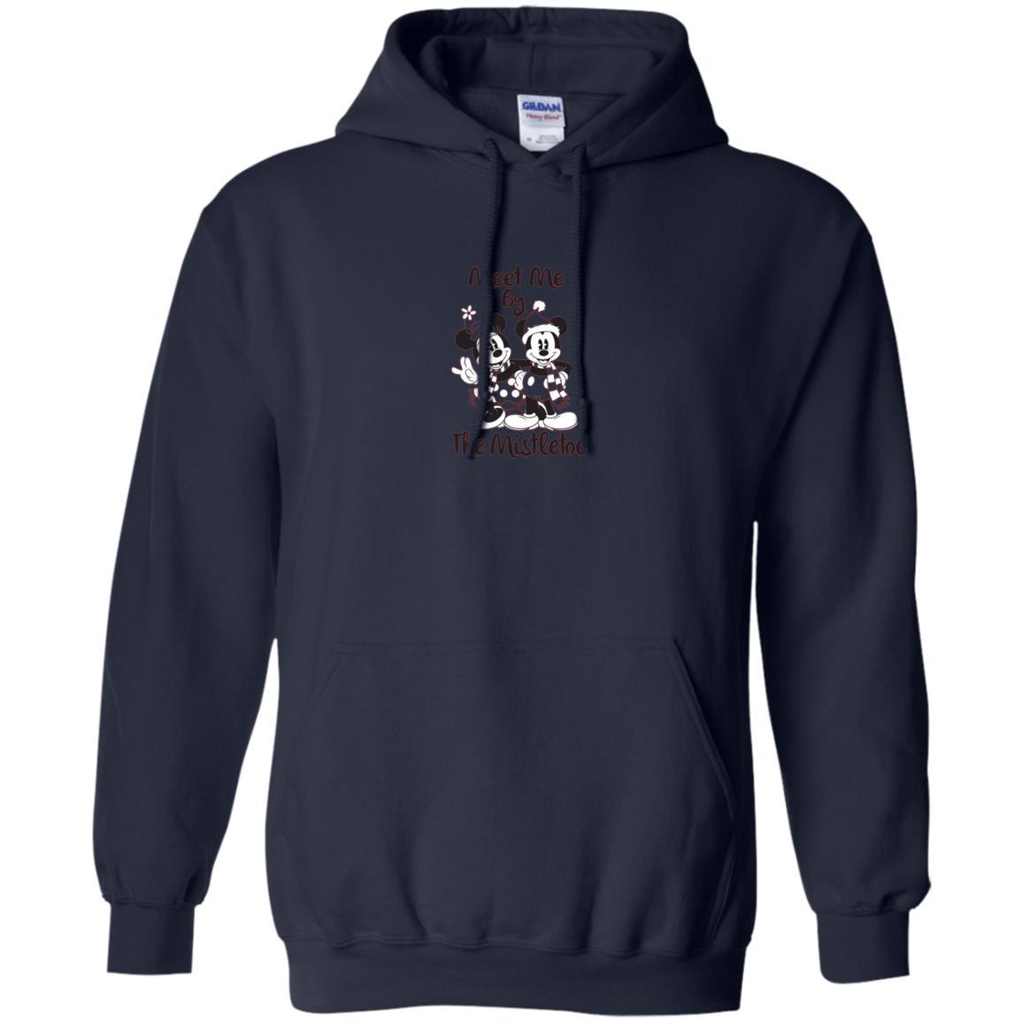 Christmas T-shirt Meet Me By Mistletoe Navy