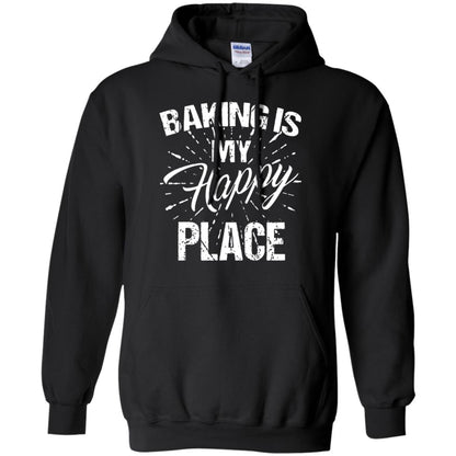 Baking Is My Happy Place Baker Shirt Black