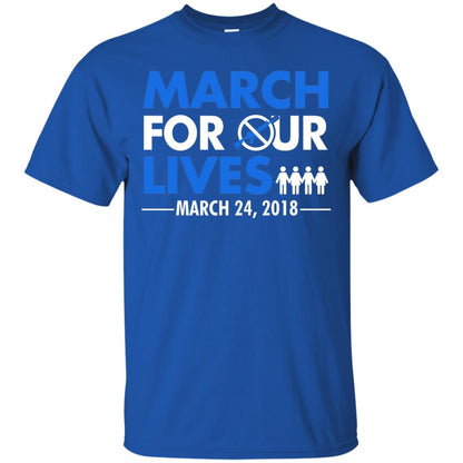 March For Our Lives March 24 2018 Gun Control T-shirt Royal