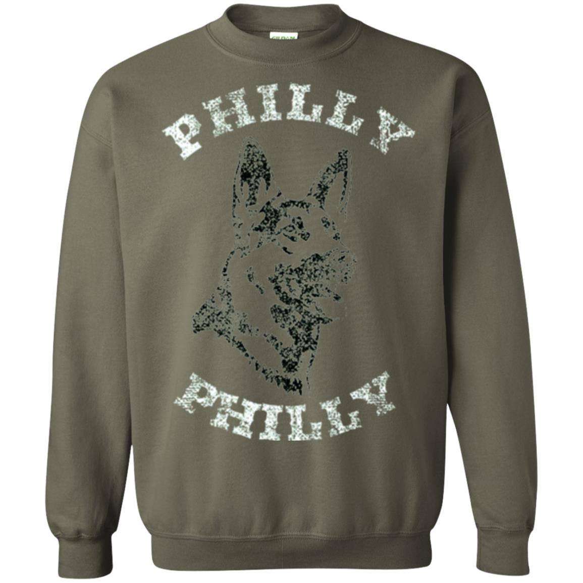 Dog Lover T-shirt Philly Philly Football Underdog Fan Military Green