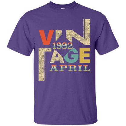 Vintage Retro Made In April 1992 26th Birthday 26 Yrs Purple