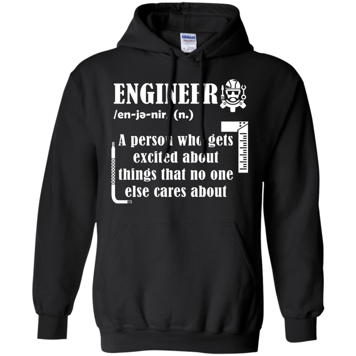 Engineer T-shirt A Person Who Gets Excited About Black