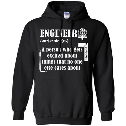 Engineer T-shirt A Person Who Gets Excited About Black